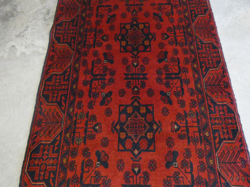 Afghan Hand Knotted Khal Mohammadi Rug Size: 79x128 cm - Rugs Direct