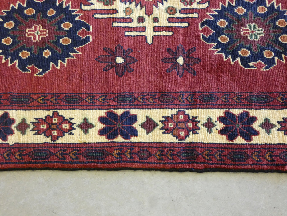 Afghan Hand Knotted Kargai Rug Size: 102 x 165cm - Rugs Direct
