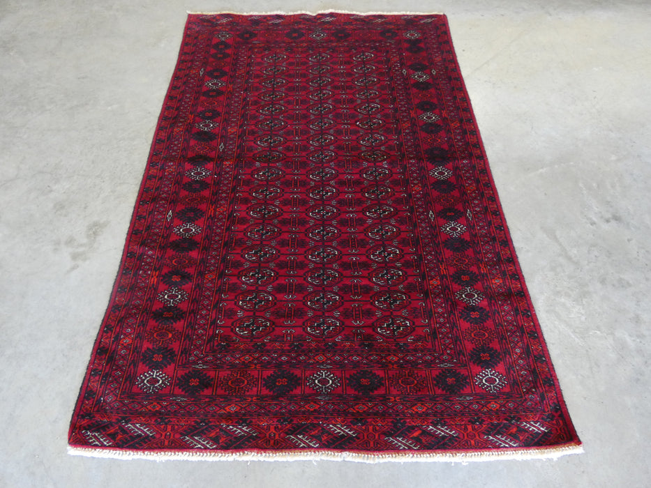 Persian Hand Knotted Turkman Rug Size: 111 x 163cm - Rugs Direct