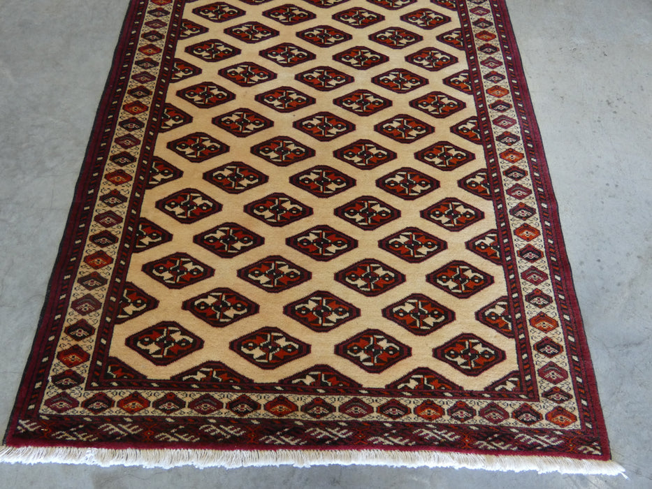 Persian Hand Knotted Turkman Rug Size: 104 x 157cm - Rugs Direct