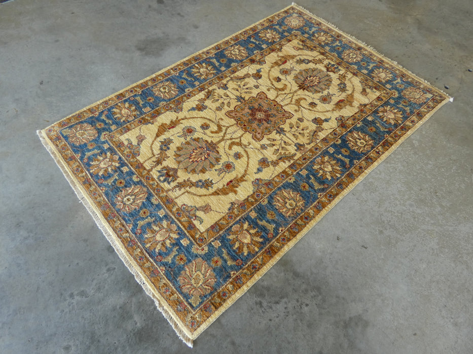 Afghan Hand Knotted Choubi Rug Size: 100 x 152cm - Rugs Direct