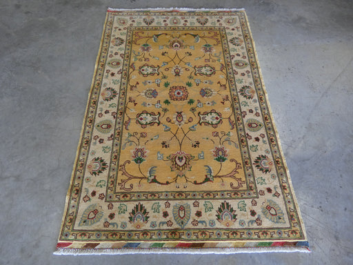 Afghan Hand Knotted Roshnai Merino Wool Rug Size: 103cm x 158cm - Rugs Direct