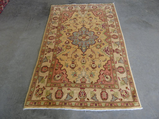 Afghan Hand Knotted Roshnai Merino Wool Rug Size: 104cm x 158cm - Rugs Direct
