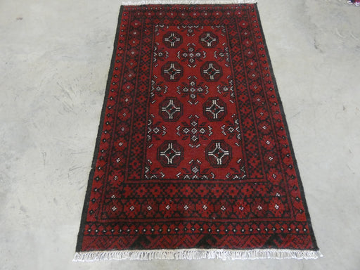 Afghan Hand Knotted Turkman Rug Size: 95 x 154cm - Rugs Direct