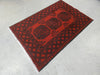 Afghan Hand Knotted Turkman Rug Size: 100 x 147cm - Rugs Direct