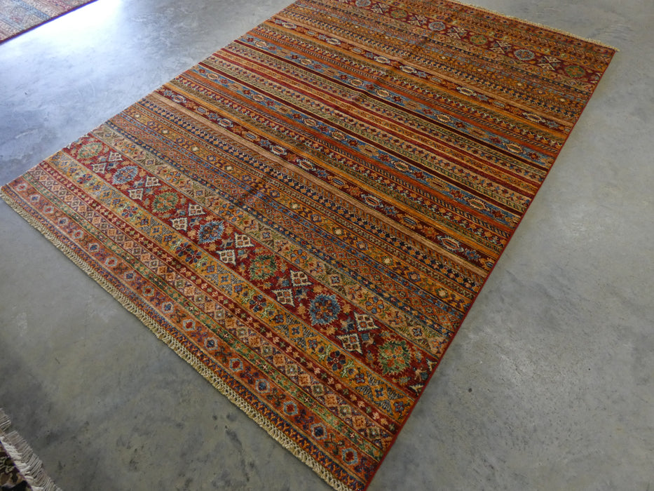 Afghan Hand Knotted Khorjin Rug Size: 236 x 172cm - Rugs Direct