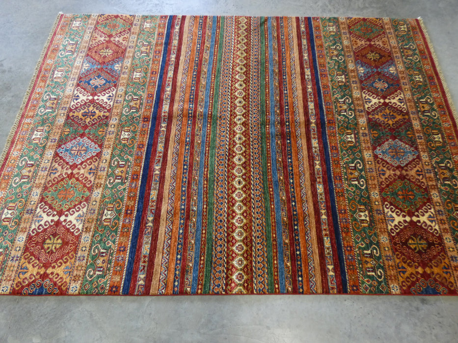 Afghan Hand Knotted Khorjin Rug Size: 240 x 172cm - Rugs Direct