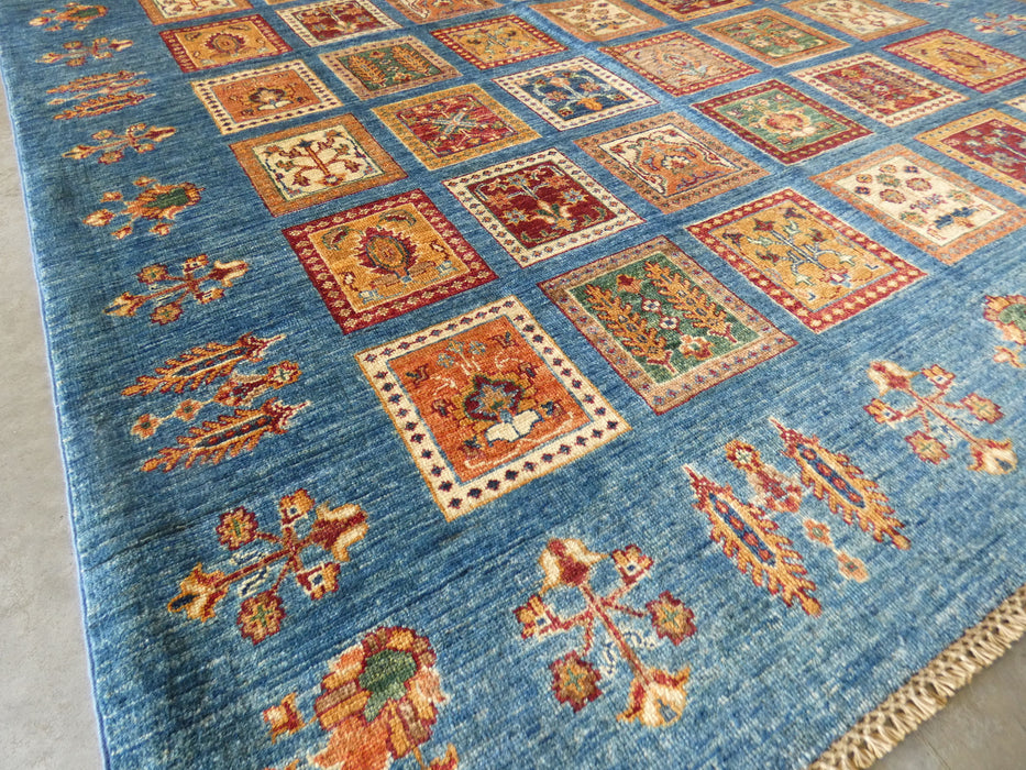 Afghan Hand Knotted Choubi Rug Size: 242 x 184cm - Rugs Direct