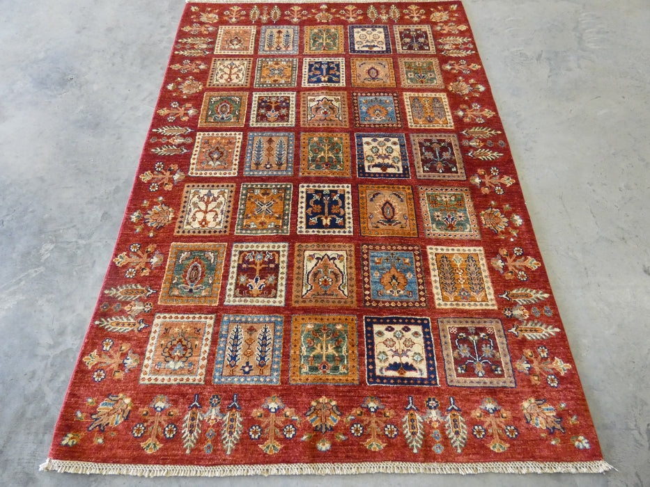 Afghan Hand Knotted Choubi Rug Size: 203 x 139cm - Rugs Direct