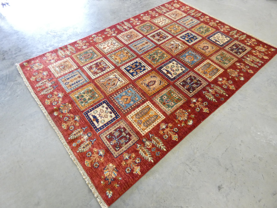 Afghan Hand Knotted Choubi Rug Size: 203 x 139cm - Rugs Direct
