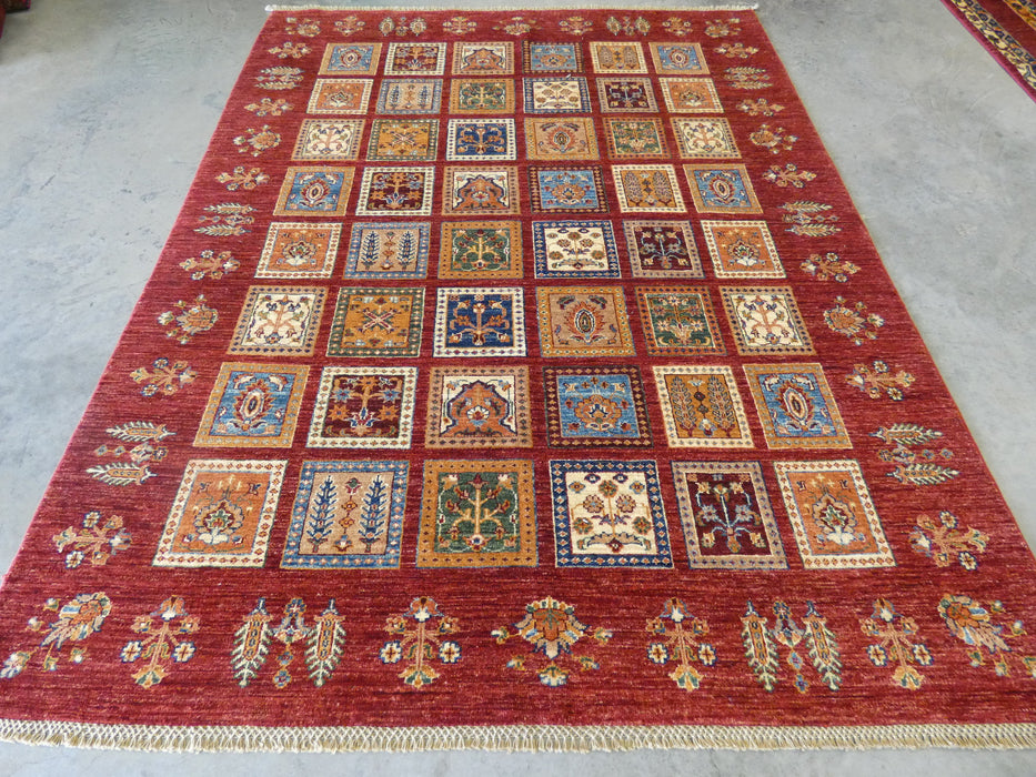 Afghan Hand Knotted Choubi Rug Size: 231 x 181cm - Rugs Direct