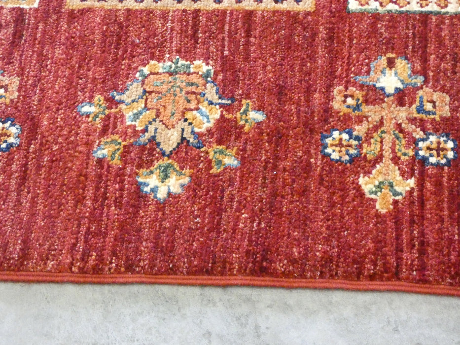 Afghan Hand Knotted Choubi Rug Size: 231 x 181cm - Rugs Direct