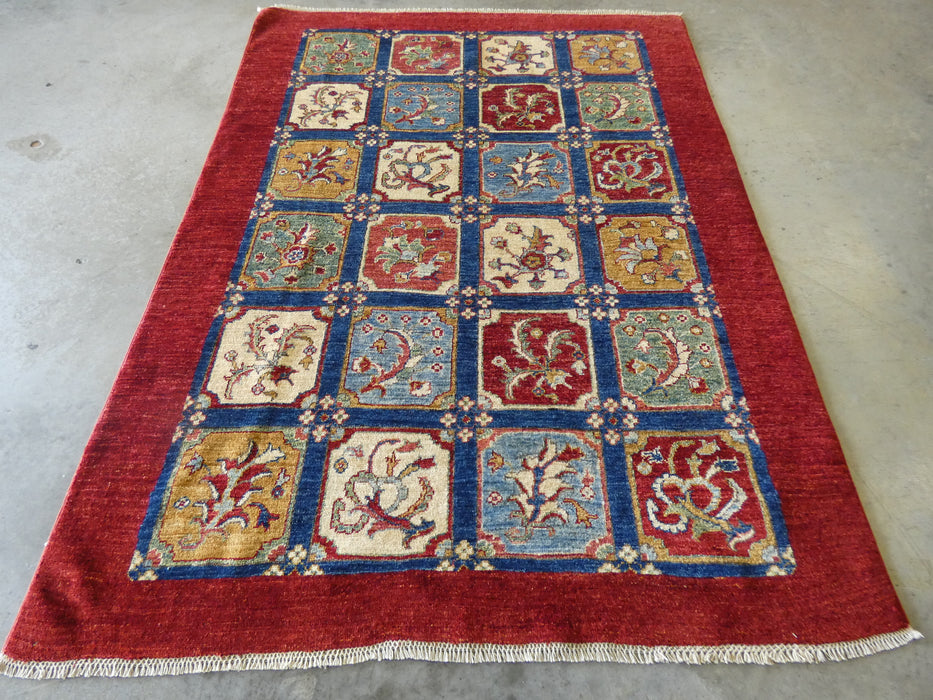 Afghan Hand Knotted Choubi Rug Size: 201 x 152cm - Rugs Direct