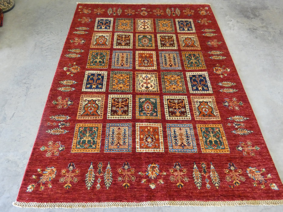 Afghan Hand Knotted Choubi Rug Size: 200 x 155cm - Rugs Direct