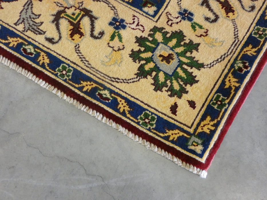 Afghan Hand Knotted Roshnai Merino Wool Rug Size: 154cm x 202cm - Rugs Direct