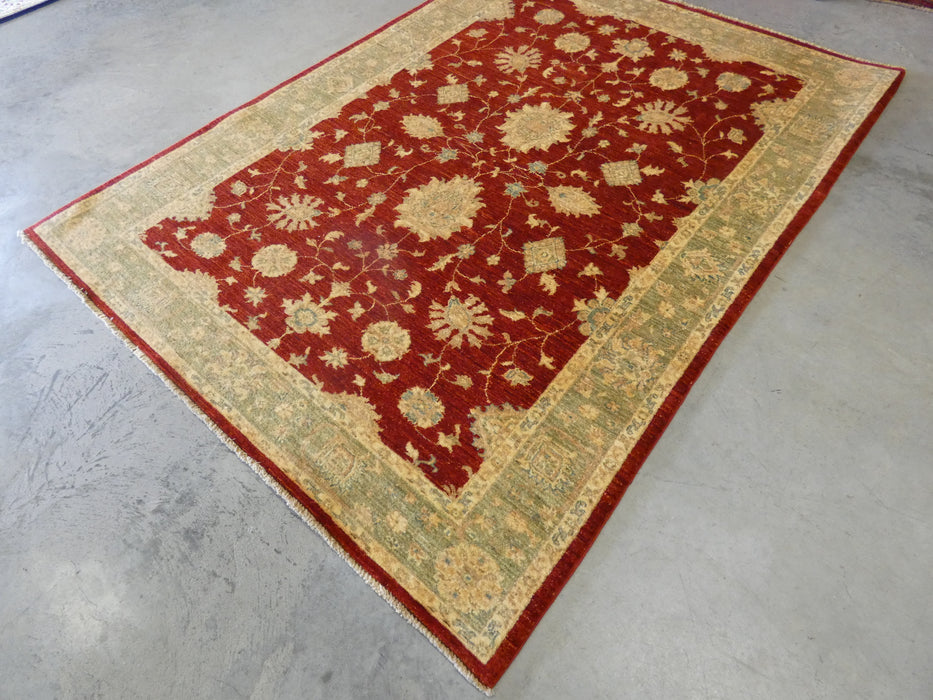 Afghan Hand Knotted Choubi Rug Size: 156 x 207cm - Rugs Direct