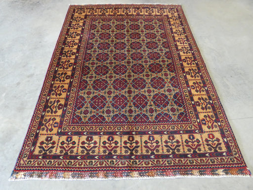 Afghan Hand Knotted Khal Mohammadi Rug Size: 156 x 218cm - Rugs Direct