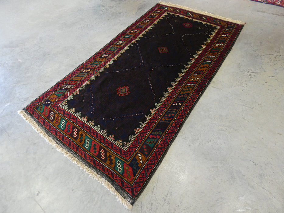 Afghan Hand Knotted Baluchi Rug Size: 108 x 205cm - Rugs Direct