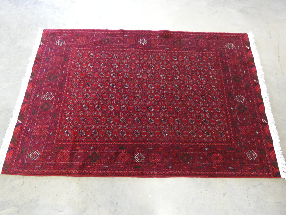 Persian Hand Knotted Turkman Rug Size: 128 x 192cm - Rugs Direct