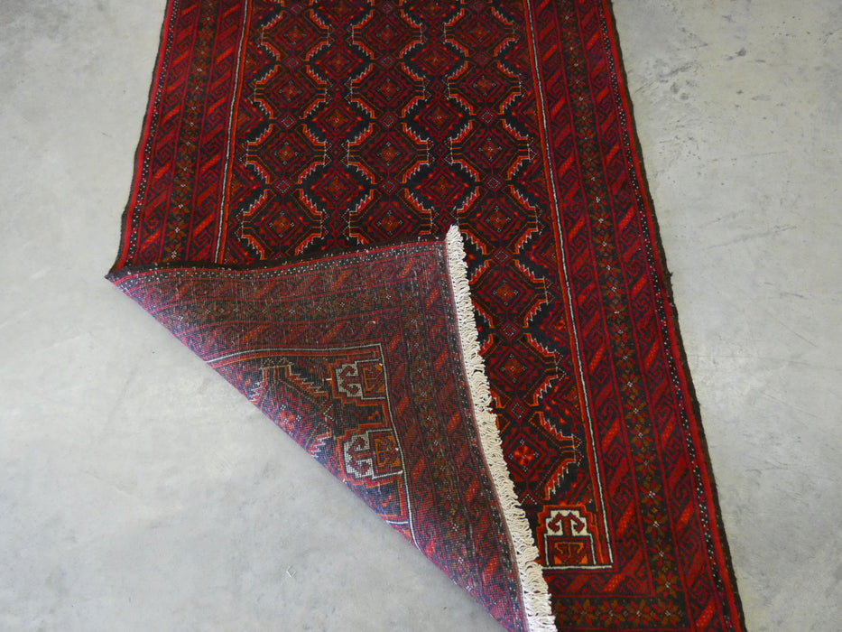 Hand Made Persian Baluchi Rug Size: 97 x 180cm - Rugs Direct