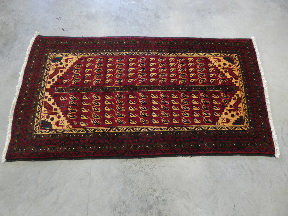 Hand Made Persian Baluchi Rug Size: 187 x 101cm - Rugs Direct