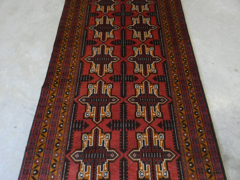 Persian Hand Knotted Baluchi Rug Size: 111 x 204cm - Rugs Direct