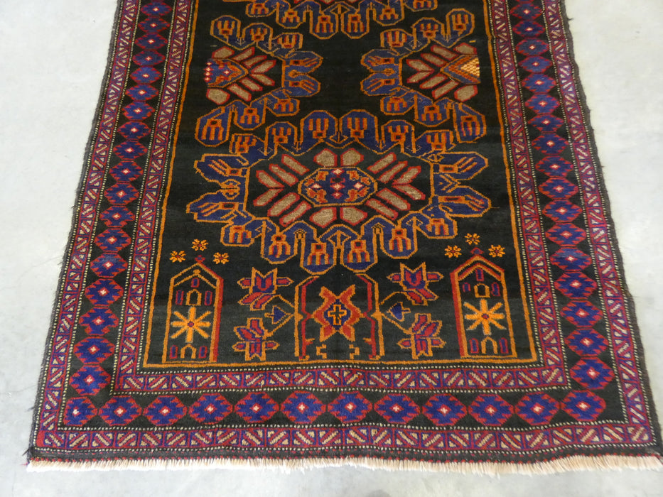 Afghan Hand Knotted Baluchi Rug Size: 135 x 207cm - Rugs Direct