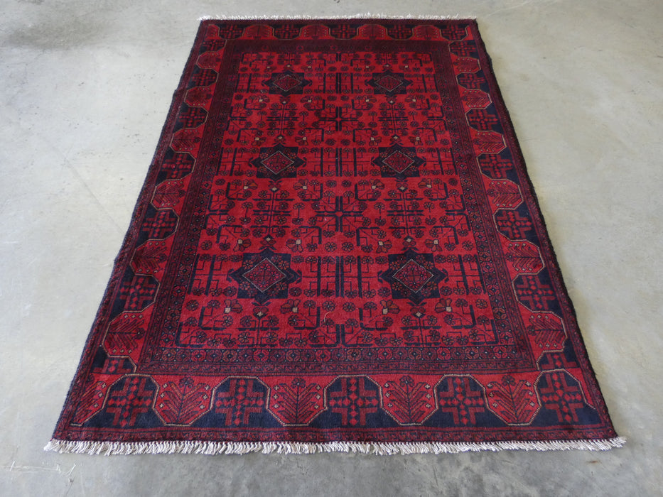 Afghan Hand Knotted Khal Mohammadi Rug Size: 131x187 cm - Rugs Direct