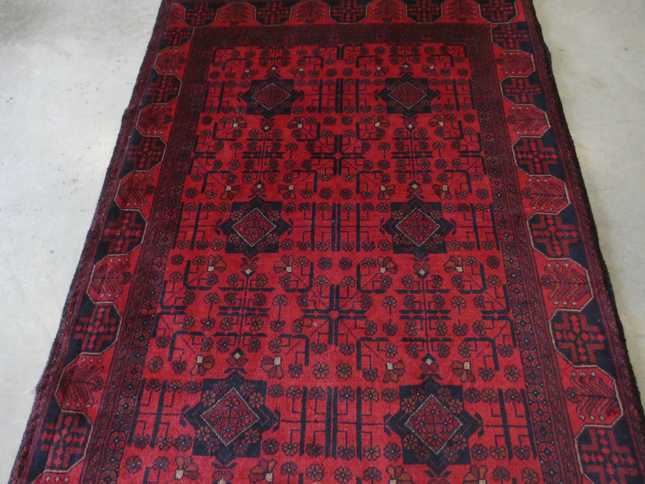 Afghan Hand Knotted Khal Mohammadi Rug Size: 131x187 cm - Rugs Direct