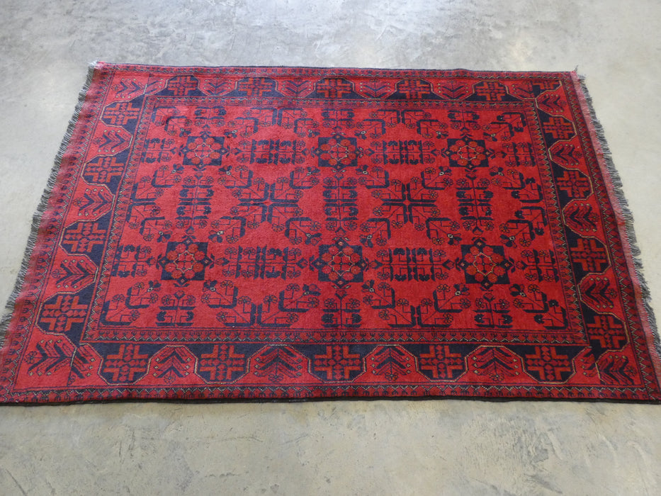 Afghan Hand Knotted Khal Mohammadi Rug 128 x 197cm - Rugs Direct