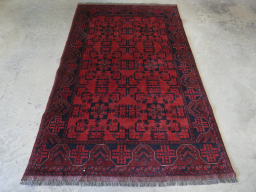 Afghan Hand Knotted Khal Mohammadi Rug Size: 125x194 cm - Rugs Direct