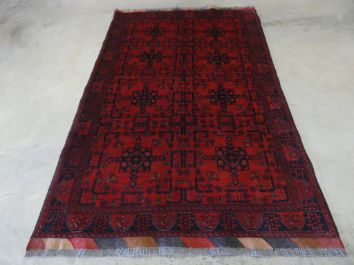 Afghan Hand Knotted Khal Mohammadi Rug Size: 130x200 cm - Rugs Direct