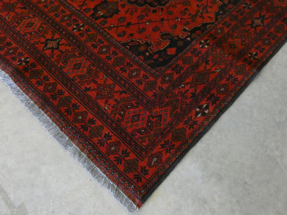 Afghan Hand Knotted Khal Mohammadi Rug Size: 127x198 cm - Rugs Direct