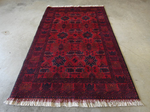 Afghan Hand Knotted Khal Mohammadi Rug Size: 130x198 cm - Rugs Direct