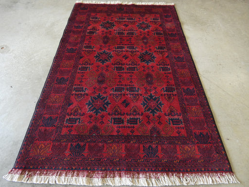 Afghan Hand Knotted Khal Mohammadi Rug Size: 130x198 cm - Rugs Direct