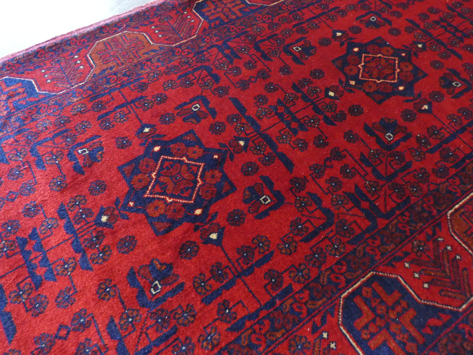 Hand Knotted Afghan Belgique Hallway Runner Size: 291cm x 81cm - Rugs Direct