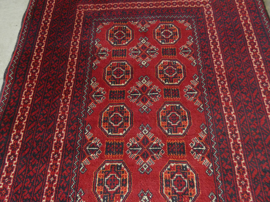 Afghan Hand Knotted Khal Mohammadi  Runner Size: 296cm x 84cm - Rugs Direct