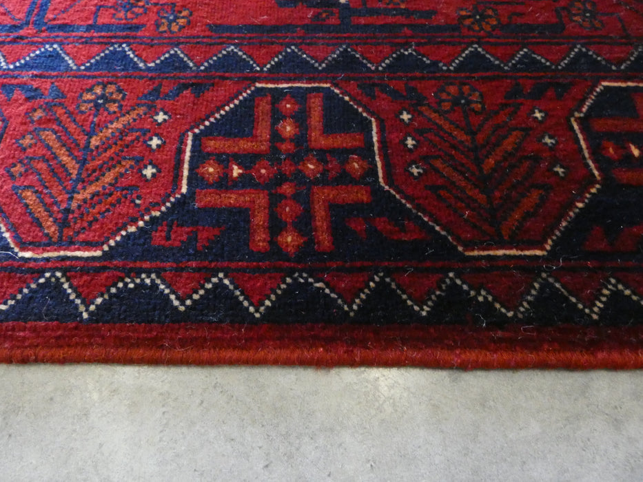 Hand Knotted Afghan Belgique Hallway Runner Size: 300cm x 75cm - Rugs Direct