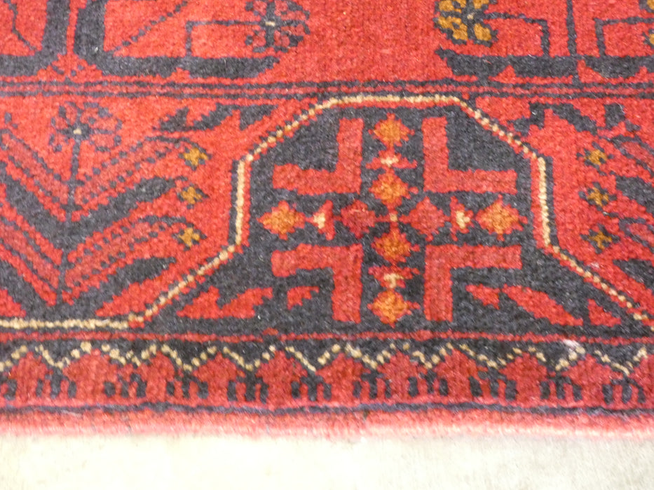 Afghan Hand Knotted Khal Mohammadi Runner Size: 200 x 85cm - Rugs Direct