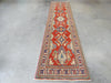 Afghan Hand Knotted Kazak Hallway Runner Size: 78 x 305cm - Rugs Direct