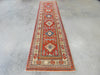 Afghan Hand Knotted Kazak Hallway Runner Size: 79 x 304cm - Rugs Direct
