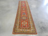 Afghan Hand Knotted Kazak Hallway Runner Size: 80 x 294cm - Rugs Direct