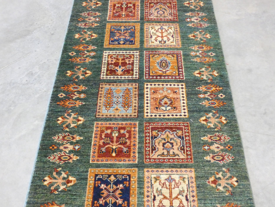 Afghan Hand Knotted Choubi Hallway Runner Size: 256 x 83cm - Rugs Direct