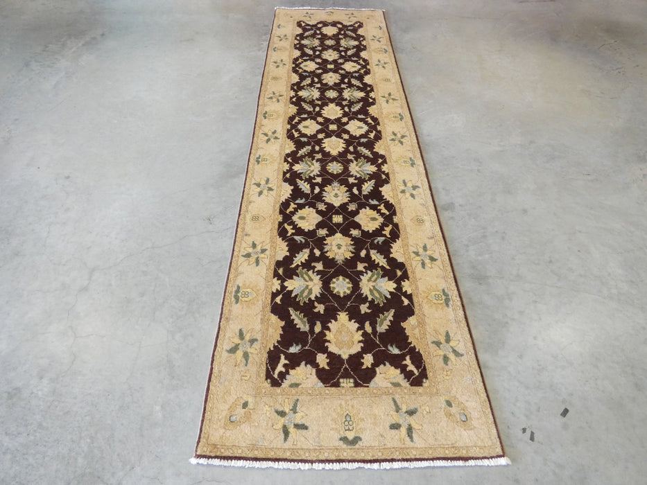 Afghan Hand Knotted Choubi Hallway Runner Size: 300 x 81cm - Rugs Direct