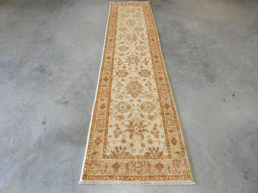 Afghan Hand Knotted Choubi Hallway Runner Size: 312 x 80cm - Rugs Direct