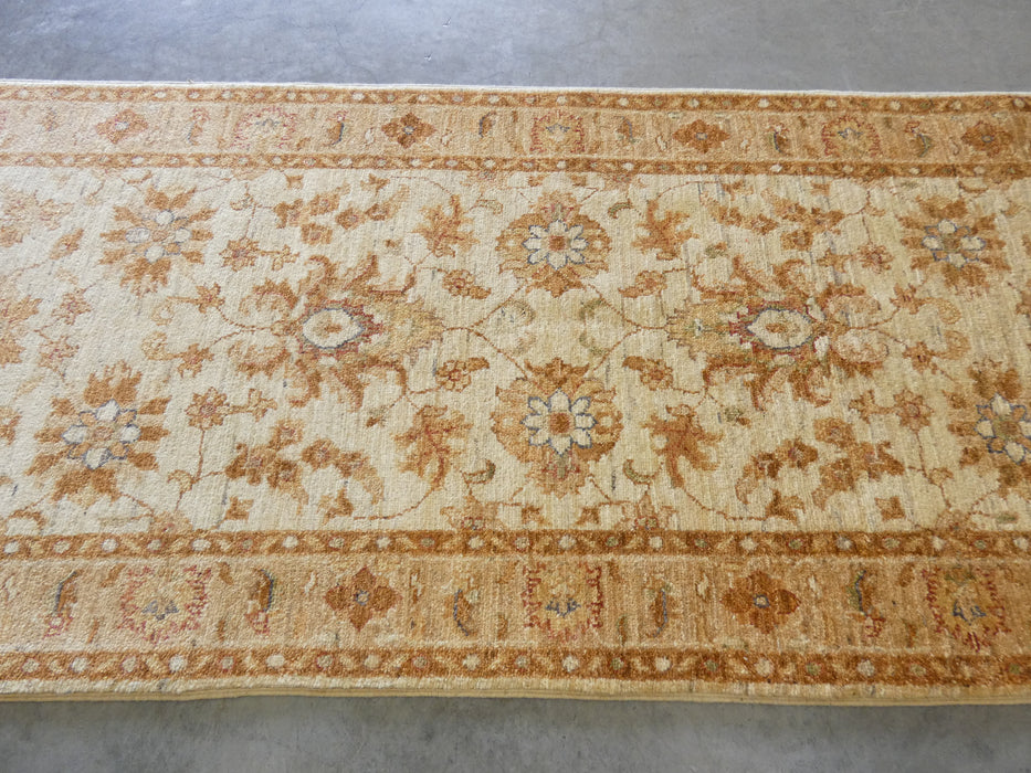 Afghan Hand Knotted Choubi Hallway Runner Size: 312 x 80cm - Rugs Direct