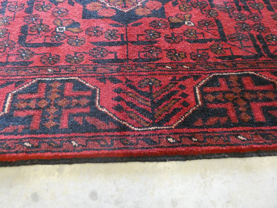 Afghan Hand Knotted Khal Mohammadi  Runner Size: 391cm x 76cm - Rugs Direct