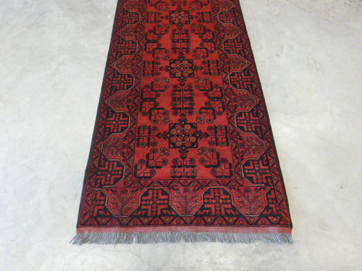 Afghan Hand Knotted Khal Mohammadi  Runner Size: 308cm x 82cm - Rugs Direct