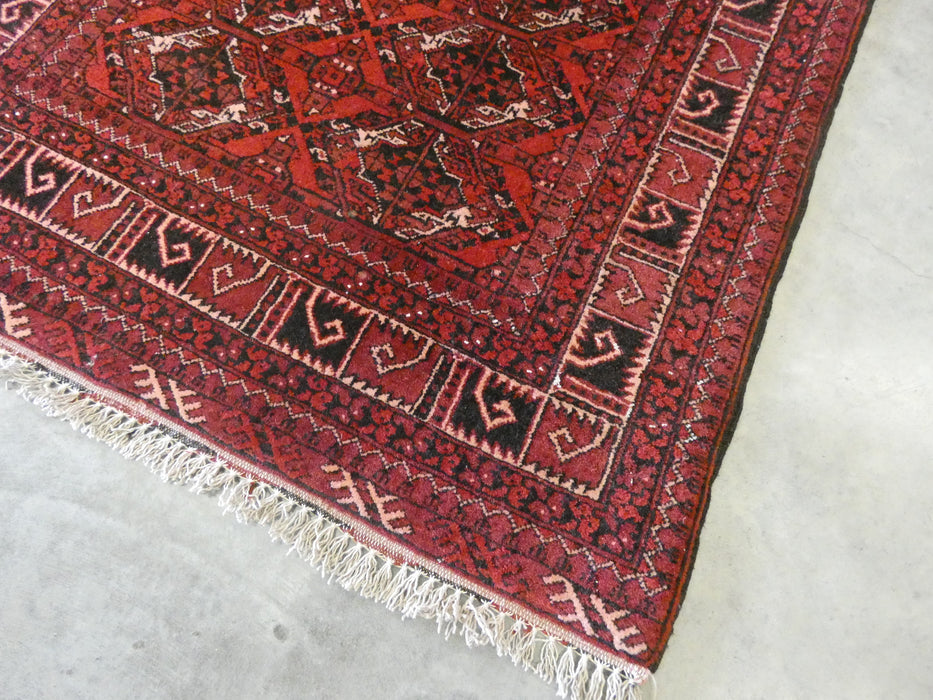 Afghan Hand Knotted Khal Mohammadi  Runner Size: 288cm x 80cm - Rugs Direct