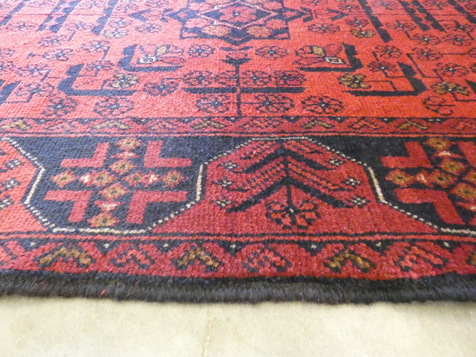 Afghan Hand Knotted Khal Mohammadi  Runner Size: 299cm x 80cm - Rugs Direct